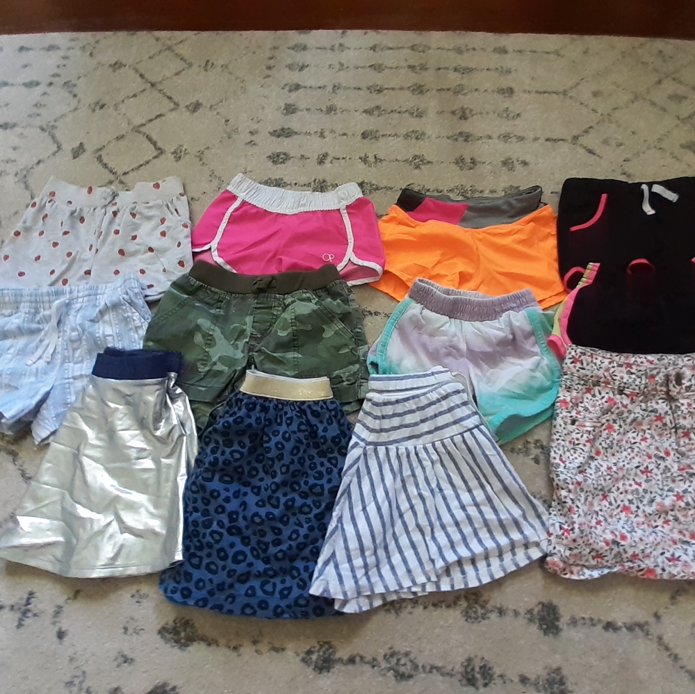 Girls shorts and skirts